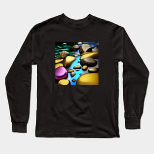 River Rocks for Relaxation Long Sleeve T-Shirt